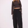 Elegante Baggy-Hose mit Nahtdetails