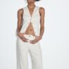 Eng anliegendes Denim-Oberteil Eng anliegendes Denim-Oberteil
