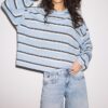 Feinstrick-Pullover mit Streifen