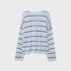 Feinstrick-Pullover mit Streifen