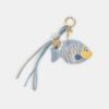 Fisch-Anhänger-Schlüsselanhänger mit Perlen Fisch-Anhänger-Schlüsselanhänger mit Perlen