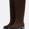 Flache Reitstiefel aus Leder Flache Reitstiefel aus Leder