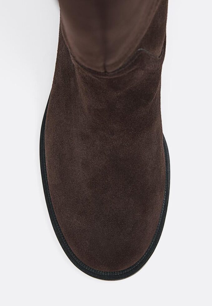 Flache Reitstiefel aus Leder Flache Reitstiefel aus Leder