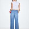 Fließende Denim-Hose mit Kordelzug Fließende Denim-Hose mit Kordelzug