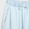 Fließende Denim-Hose mit Kordelzug Fließende Denim-Hose mit Kordelzug