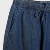 Fließende Denim-Hose mit Kordelzug Fließende Denim-Hose mit Kordelzug