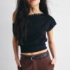 Fließende, elegante Hose mit geradem Bein und Gürtel
