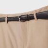 Fließende, elegante Hose mit geradem Bein und Gürtel