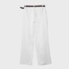 Fließende, elegante Hose mit geradem Bein und Gürtel