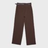 Fließende, elegante Hose mit geradem Bein und Gürtel