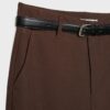 Fließende, elegante Hose mit geradem Bein und Gürtel