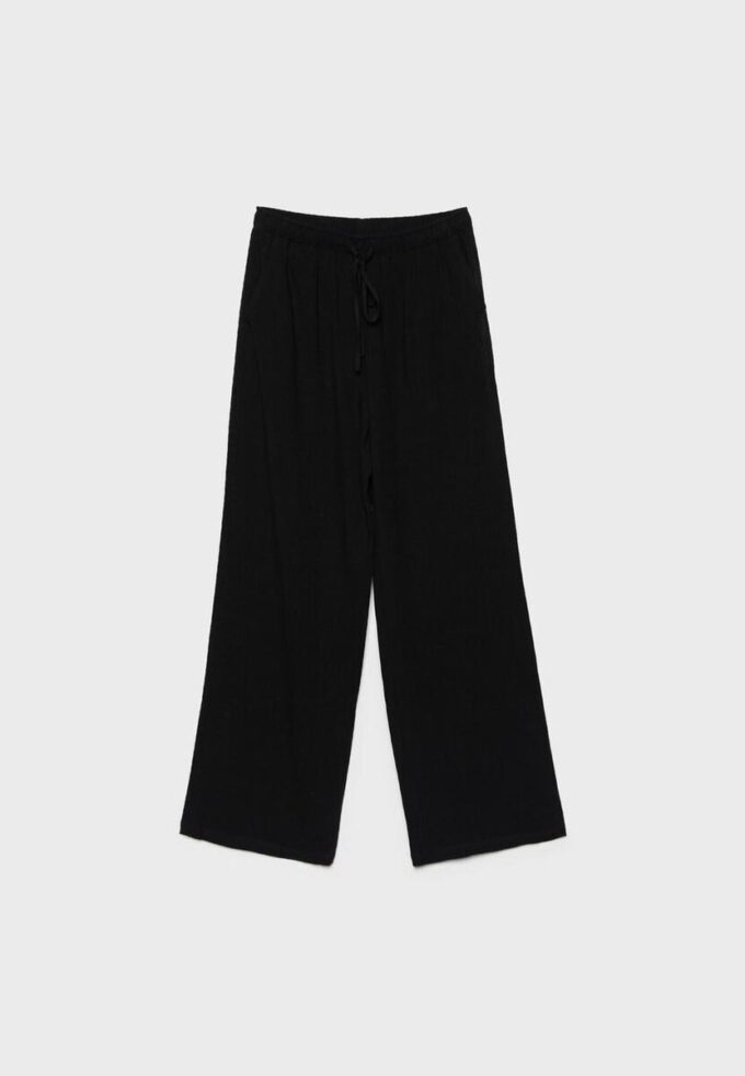 Fließende Hose in Leinenoptik
