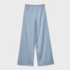 Fließende Hose mit Bügelfalte und Bindegürtel