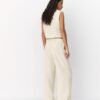 Fließende Hose mit Metallic-Fäden in Leinenoptik Fließende Hose mit Metallic-Fäden in Leinenoptik