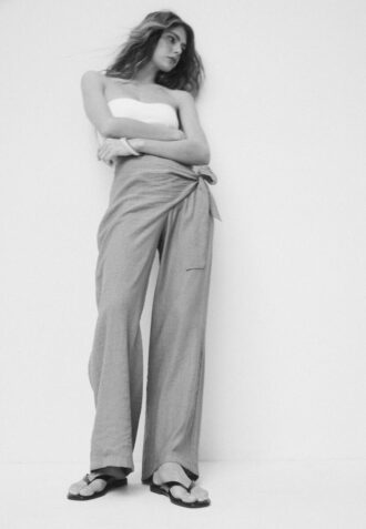 Fließende Sarong-Hose