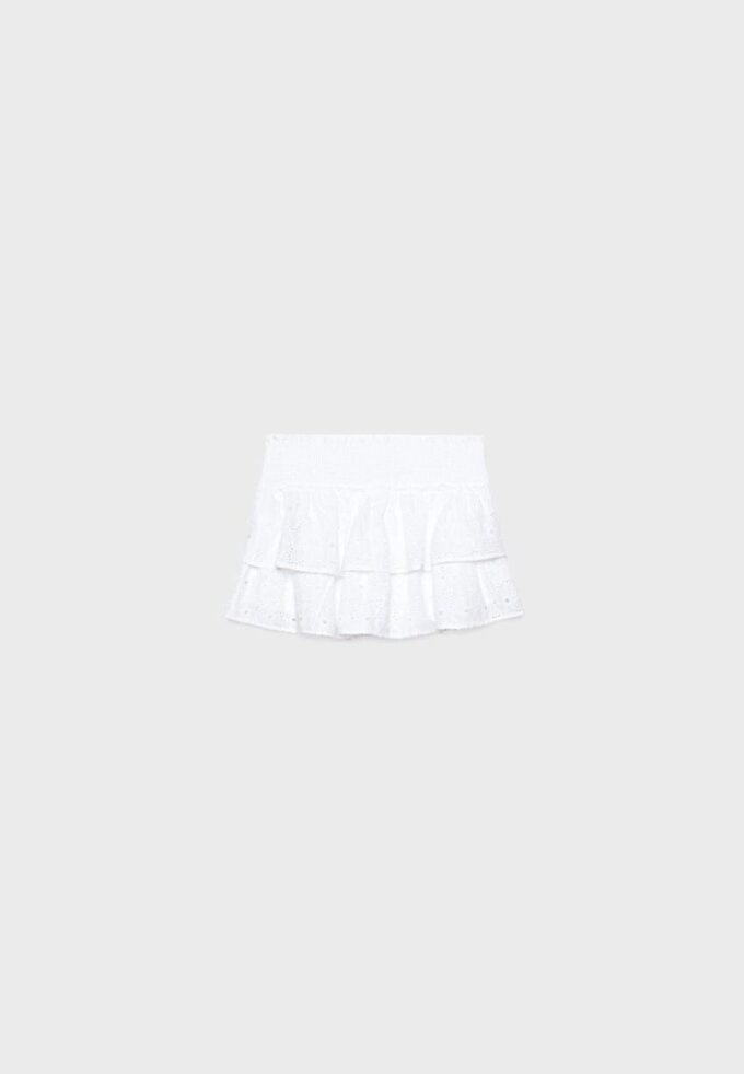 Fließende Skort mit Stickerei Fließende Skort mit Stickerei