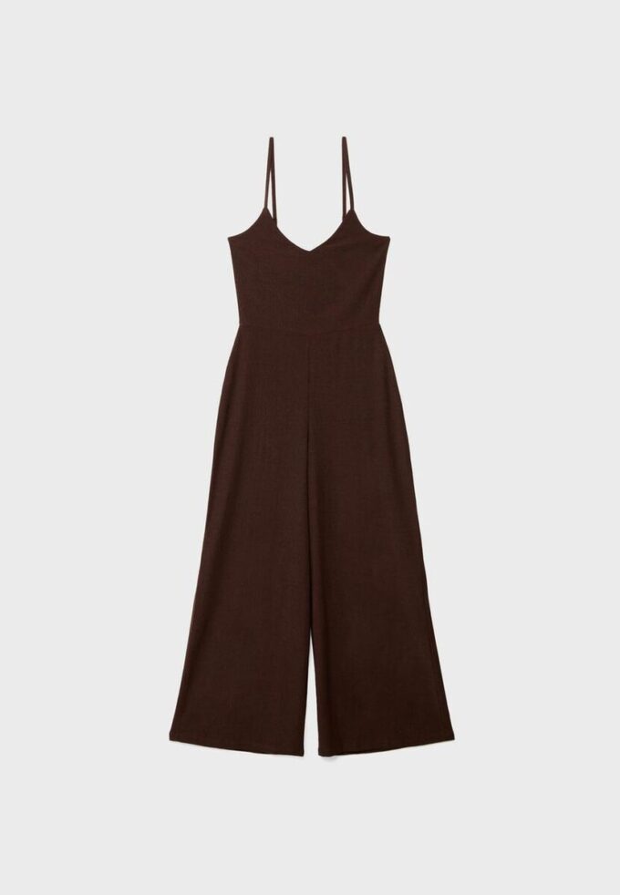 Fließender Jumpsuit mit Trägern
