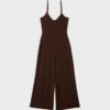 Fließender Jumpsuit mit Trägern