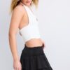 Fließender Skort mit Rüschen Fließender Skort mit Rüschen