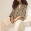 Fließender Zweireiher-Blazer Fließender Zweireiher-Blazer