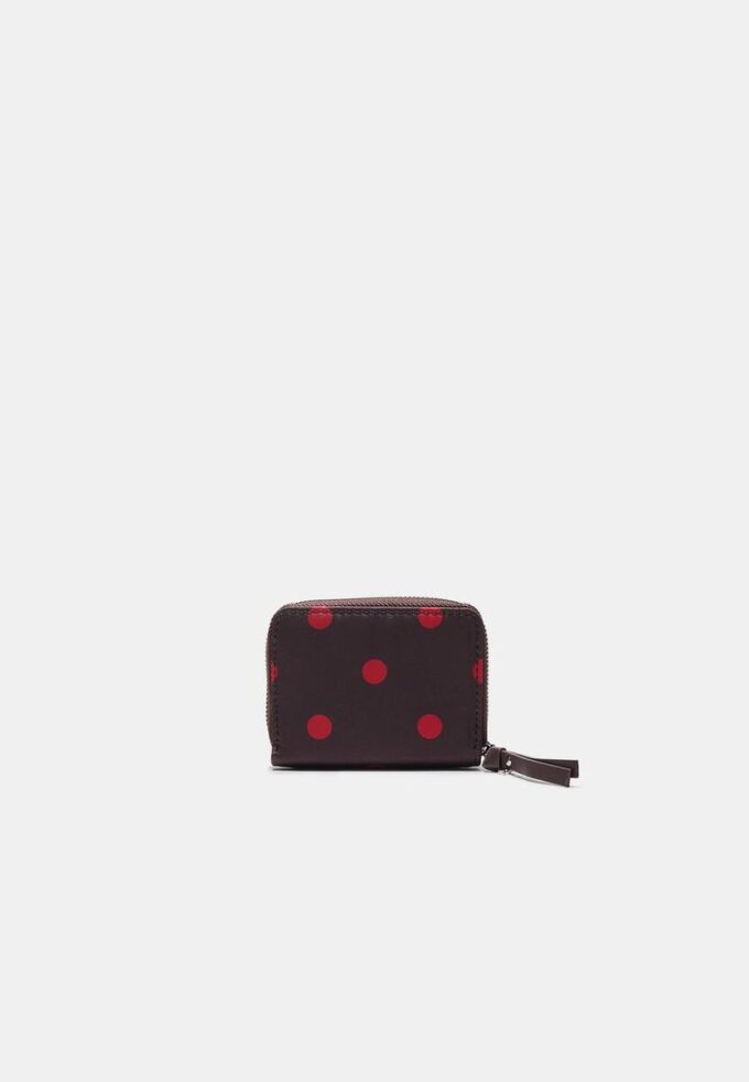 Geldbörse mit Kartenfächern und Polka-Dot-Muster