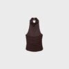 Gerafftes Neckholder-Oberteil