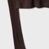 Geripptes Langarm-T-Shirt