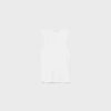 Geripptes T-Shirt mit Racerback