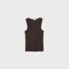 Geripptes T-Shirt mit Racerback