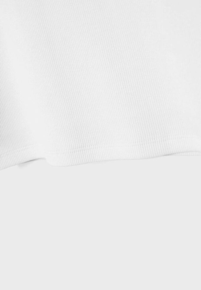 Geripptes T-Shirt mit Racerback
