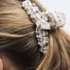 Gestreifte gewebte Haarspange