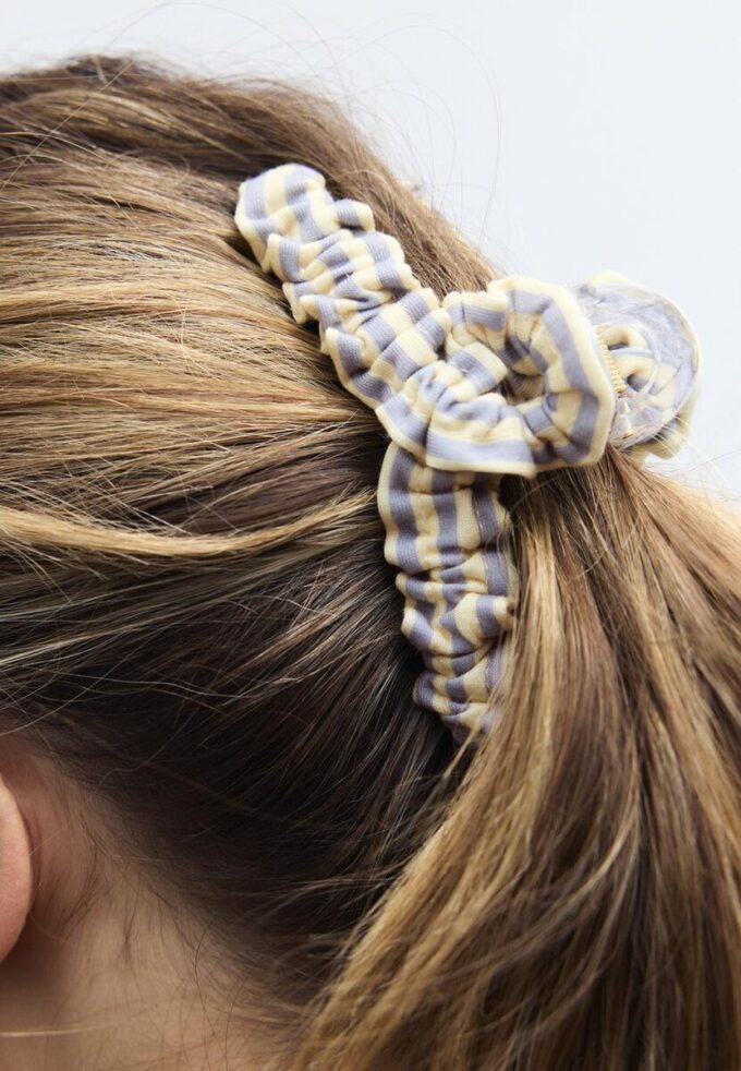 Gestreifte gewebte Haarspange