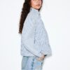 Gestreifte Jeansjacke