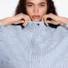 Gestreifte Jeansjacke