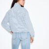 Gestreifte Jeansjacke