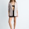 Gestreifter offener Blazer Gestreifter offener Blazer