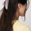 Gestreifter Pelzclip