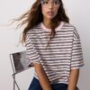 Gestreiftes Kurzarm-T-Shirt