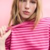 Gestreiftes Kurzarm-T-Shirt