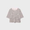 Gestreiftes Kurzarm-T-Shirt