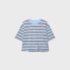 Gestreiftes Kurzarm-T-Shirt
