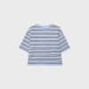 Gestreiftes Kurzarm-T-Shirt