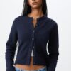 Gestrickte Jacke mit Knopfleiste