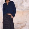 Gestrickte Strickjacke mit Knopfleiste