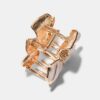 Haarspange mit Metallblume
