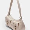 Halbmond-Umhängetasche mit Taschen