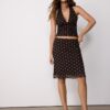 Halter-Oberteil aus Netzstoff mit Polka-Dots Halter-Oberteil aus Netzstoff mit Polka-Dots