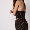 Halter-Oberteil aus Netzstoff mit Polka-Dots Halter-Oberteil aus Netzstoff mit Polka-Dots