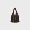 Halter-Oberteil aus Netzstoff mit Polka-Dots Halter-Oberteil aus Netzstoff mit Polka-Dots