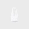 Halter-Oberteil mit gerafftem Bindeband am Hals